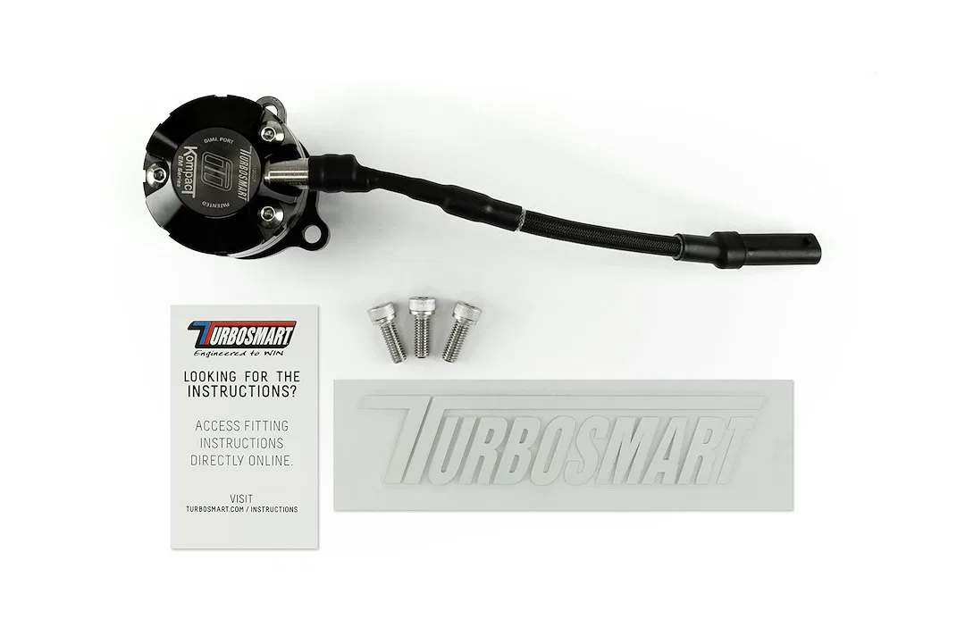 TS-0223-1066 – TURBOSMART Turbocharger Blow Off Valve, Plug And Play Recirculating/ Vent To Atmosphere Dual Port Blac...